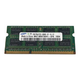 Memoria Ram Samsung 2gb Ddr3  1066 Mhz 2rx8 Pc3-8500s Sodimm