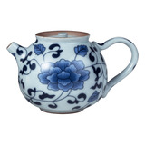 Tetera De Porcelana Azul Y Blanca Loose Leaf Tea Steeper