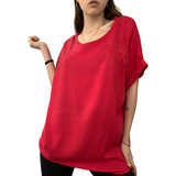 Blusa Remeron Remera De Lino Verano Talle Grande Oversize