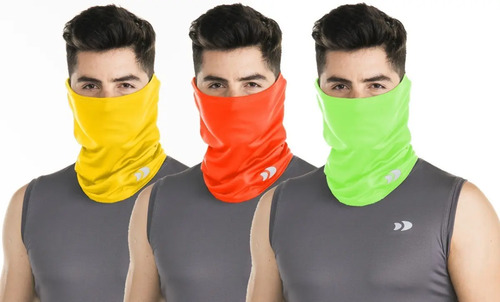 Paquete De 3 Bandanas Cubre Cuello Deportivo De Licra Unisex