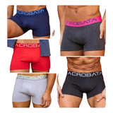 Pack X3 Boxer Acrobata Algodon/lycra Hombre A 5086 T S-3xl