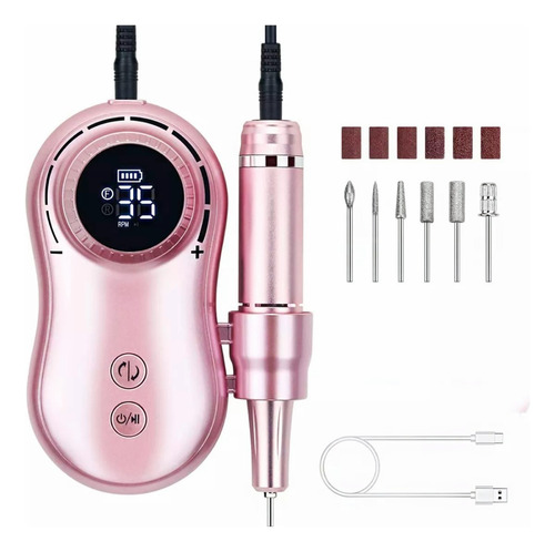 Maquina Torno Inalambrico Uñas 35000rpm Manicure Pedicure