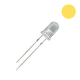 Lote 20 Leds 5mm Amarillo Cristal -pdiy-