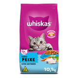 Mars Petcare Whiskas Ração Para Gatos Castrados Adultos Sabor Peixe 10,1kg