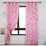 Juego De Cortinas; Blackout Infantil; Estampada