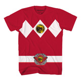 Camiseta Power Rangers Ranger Rojo Disfraz Cosplay