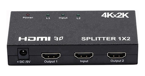 Divisor Hdmi Splitter 2 Salidas, 1 Entrada 4k 1080p Full