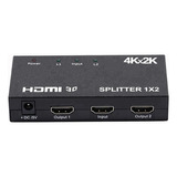 Divisor Hdmi Splitter 2 Salidas, 1 Entrada 4k 1080p Full