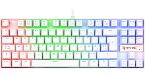 Teclado Gamer Redragon Kumara K552 Rgb Blanco Outemu Blue Sp