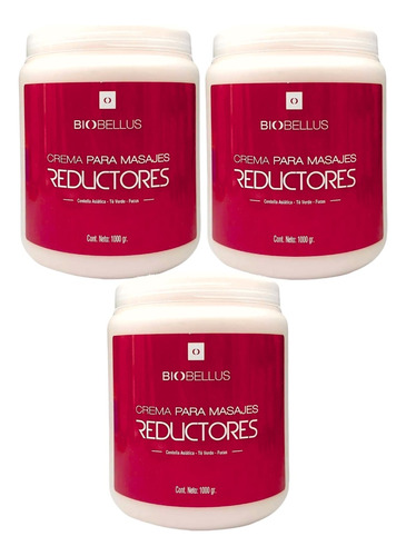 3 Crema Para Masajes Reductores - Biobellus 1kg