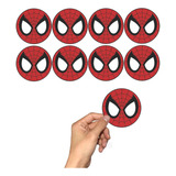 Kit 48 Adesivo Tubete Homem Aranha Infantil Barato Full