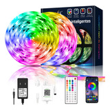 Tira De Luces Led Rgb De 20 M Multicolor Con Bluetooth