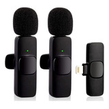 Microfone Lapela Wireless Sem Fio Para iPhone iPad Duplo
