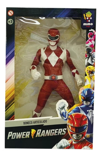 Figura Juguete Articulado Ditoys  Power Ranger Rojo 50 Cm