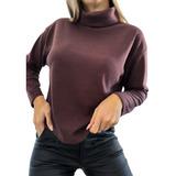 Sweater Polera Mujer De Waffle Frizado Abrigo Otoño Invierno