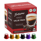 Fortisimo Paquete Variado De Capsulas Nespresso, 100 Capsula