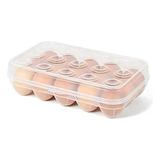 Huevera Plastica Capacidad 15 Huevos Color Transparente
