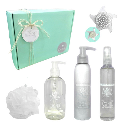 Set Caja Regalo Box Mujer Relax Zen Jazmín Spa Aroma Kit N83