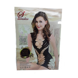 Kit Lingerie Bodystocking Meia De Vestir: Macação + Vestido