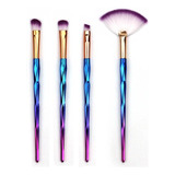 Set Brochas Sirena Ojos X4 (azul-morado)