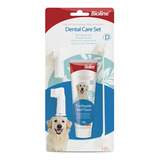 Bioline Set Cuidado Dental Para Perros 100g