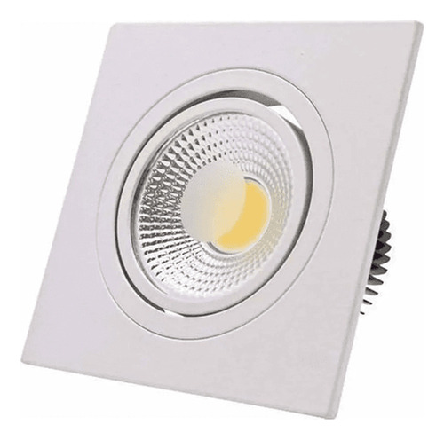 Spot Led Cob Embutir Quadrado 7w Avant 4000k Supimpa