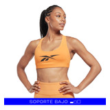 Sujetador Deportivo Reebok Fitness Lux Vector Mujer Naranja