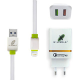 Carregador 4.0 Ultra Rápido 36w 2 Usb C/ Cabo Para iPhone 2m