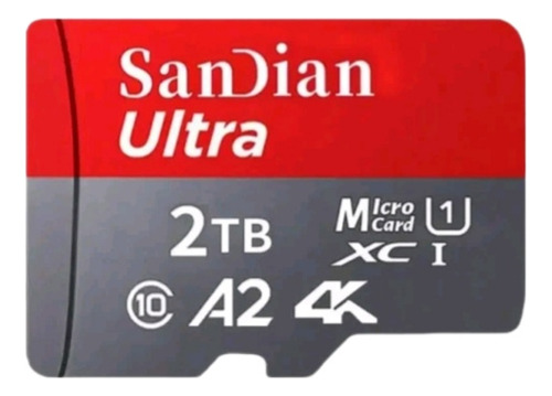 Micro Sd 2 Tb Sandian Ultra 4k Clase 10 De Alto Rendimiento 