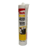 Sellador Silicona Neutra 260ml Fischer Blanco Construccion