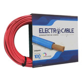 Cable Unipolar 6mm Rollo 100 Mts Electrocable Rojo