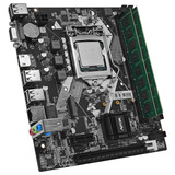 Kit Upgrade Core I5 2500 + 8gb Ram 1600mhz + Placa-mãe H61 Cor Preto