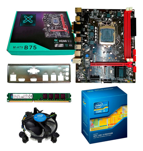 Kit Processador I5 3470 + Placa Mãe 1155 + 8gb Memória Ddr3