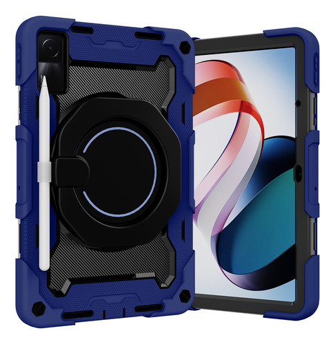 Funda De Tablet De Silicona Azul Marino Para Xiaomi Redmi Pa
