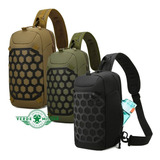 Mochila Táctica Militar Pechera Cruzada Mariconera Rápida Bolsa De Viaje Excursiones Pushpack Cangurera Multiusos  