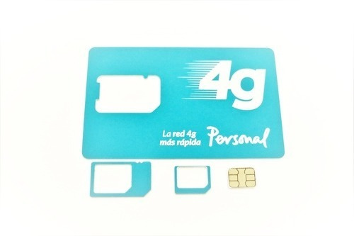 Chip Sim Personal Prepago 4g Triple Corte 011