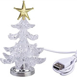 Árbol De Navidad Led Usb Con Ventosa Y Luz Multicolor