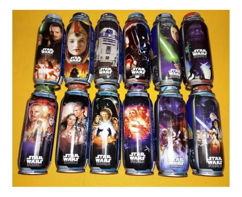 Colección Completa 42 Lata Botellas Star Wars 