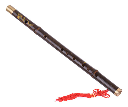 Flauta Dizi De Bambu Preta Profissional Tradicional Feita À