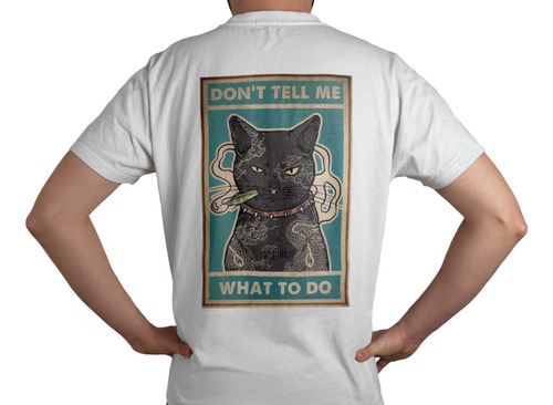 Camiseta Gato Yakuza Estampado 