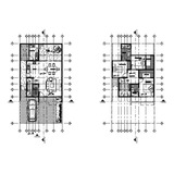 Planos Arquitectónicos De Casa Estilo Brutalista 8m X 15m.