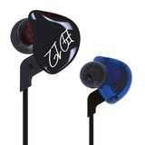 Auriculares In Ear Marca Kz Acoustics Ed12 Sin Mic Azul/rojo Color Rojo/azul