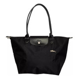 Bolsa Mediana Longchamp Le Pliage Original, Negra