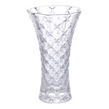 Vaso De Vidro Cristal Redondo Diamond 24cm 1044m Lylhome