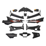 Kit Plasticos Completo Honda Nf 100 Wave Negro Mate Mtc