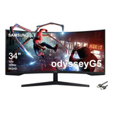 Monitor Gaming Samsung Odyssey G5 34  Ultra-wide, 1000r Curv