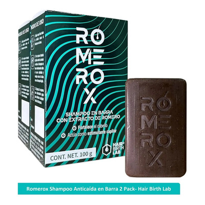 Pack 2 Shampoo Anticaída Romerox Tratamiento Cabello Barba | MercadoLibre
