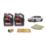 Kit 3 Filtros Vw Vento 2.5 +8 L Motul 10w40 Semi Sintético 