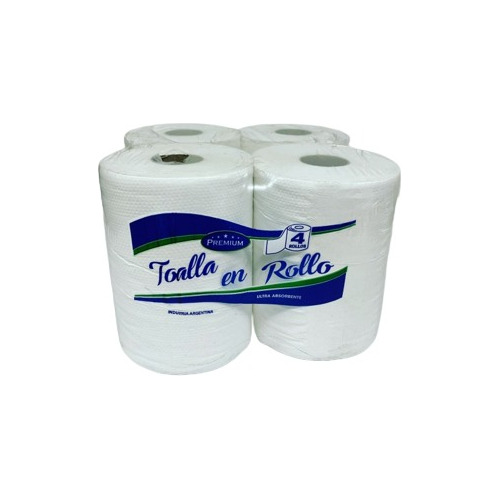 Toalla De Papel En Rollo 4x200mts Blanca