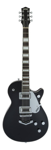 Guitarra Eléctrica Gretsch Electromatic G5220 Jet Bt De Caoba Black Brillante Con Diapasón De Nogal Negro